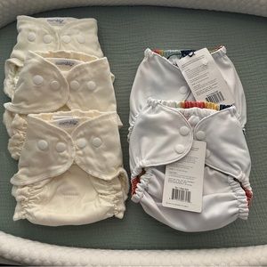 Esembly cloth diaper inners and outers size 1 and 2